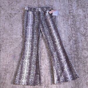 Sweet Rain Snakeskin Print Pants